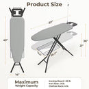 Full Size Foldable Ironing Board with Clothes Rack