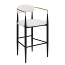 Upholstered Bar Stools With Backs For Kitchen Island (Set of 2) - Beige