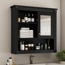Wall-Mounted Bathroom Cabinet With Mirror And Adjustable Shelves by Unique Piece Furniture
