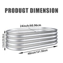 Heavy Duty Galvanized Raised Garden Bed Kit For Vegetables, Flowers & Herbs by HouseOfZazla