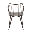 Winston - Farmhouse Style / Dining Chair - Brown / Dark Walnut by HouseOfZazla