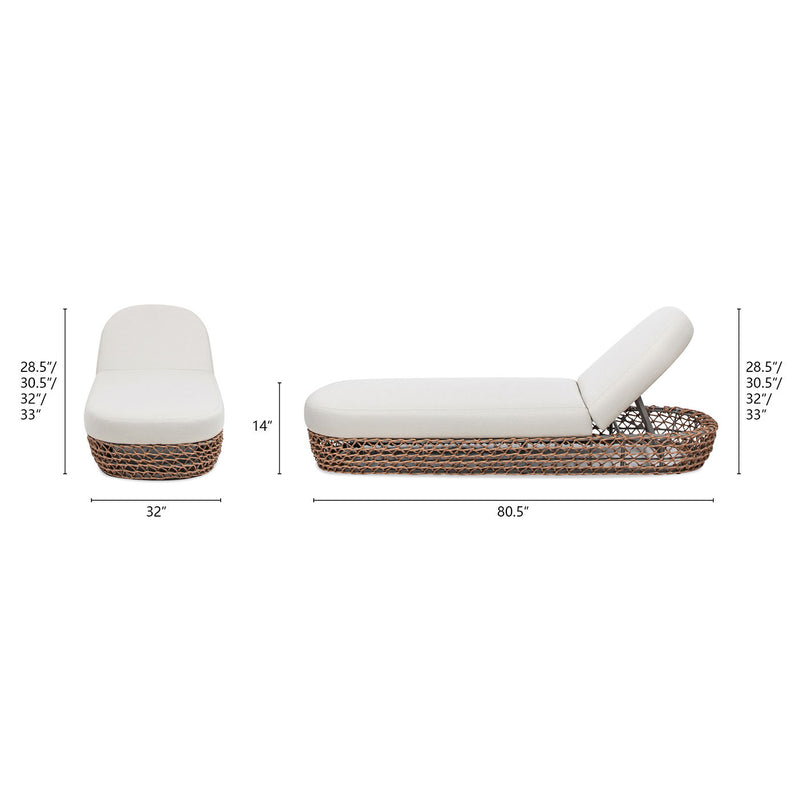 Willow - Sunbrella Upholstered Patio Lounger, photo 5 of 10
