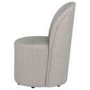 Aubrey Upholstered Barrel Dining Side Chair Beige (Set of 2)