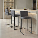 Fuji - Contemporary High Back Barstool Elegant Design by HouseOfZazla