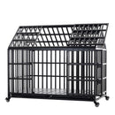 Heavy Duty Dog Crate Lockable Wheels