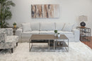 Padena 3-Piece Metal Frame Wood Living Room Coffee Table Set