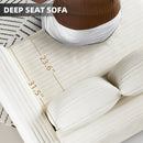 Deep Seat Convertible Sofa With Soft Pillows And Ottomans by HouseOfZazla