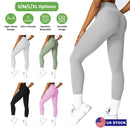 Women\'s High Waist Workout Leggings Tummy Control Compression Yoga Tight Pants Gym Pants Athletic Running Leggings with 25In Inseam No Front Seam