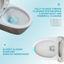 1 Piece Toilet For Bathroom, Dual Flush 1.24 / 1.6 Gpf, Soft Closing Seat - White by HouseOfZazla