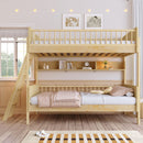 Bunk Bed With 3 Storage Shelves, Adjustable Ladder Left Or Right by HouseOfZazla