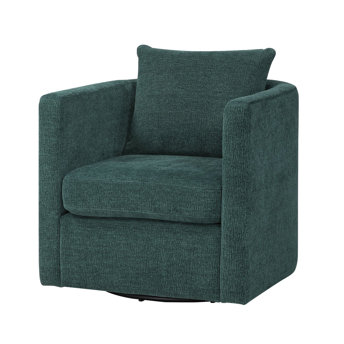 Sutton - Swivel Barrel Chair - Peacock, photo 8 of 13