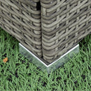4 Piece Patio Sectional Wicker Rattan Outdoor Furniture Sofa Set With Storage Box by HouseOfZazla