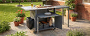 Foldable Outdoor Prep Station BBQ Cart Patio Dining Cart by HouseOfZazla