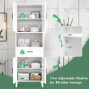 Freestanding Tall Bathroom Cabinet With Soft Close Doors And Adjustable Shelves by HouseOfZazla