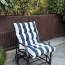 2 Piece High Back Patio Chair Cushion Set, Tufted Adirondack And Rocking Chair Cushions by HouseOfZazla