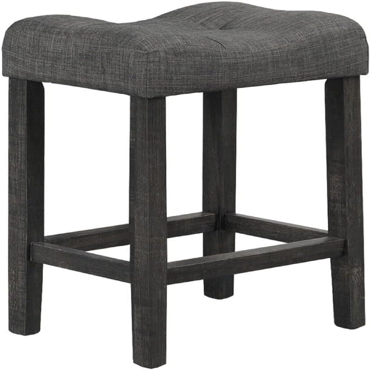 Transitional Counter Dining Set With 4 Tufted Stools, photo 14 of 20