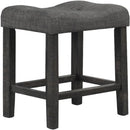 Transitional Style Counter Height Dining Stool With Footrest (Set of 2) by HouseOfZazla