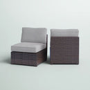Armless Patio Chair With Cushions by HouseOfZazla