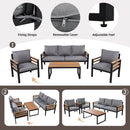 GO 4-Piece Outdoor Furniture Sofa Set for 5 People by HouseOfZazla
