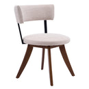 Modern Upholstered Dining Chairs with Curved Back by HouseOfZazla