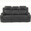 Power Motion Living Room Set With USB Port, Adjustable Headrest, Cup Holder by HouseOfZazla
