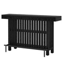 2 Tier Mini Bar Table For Kitchen - Black by HouseOfZazla