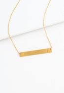 Layla Gold Cross Bar Necklace