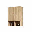 Abay Home Chic Striped Texture Bathroom Storage Cabinet by HouseOfZazla
