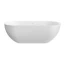 63 Inch Artificial Stone Solid Surface Freestanding Bathtub