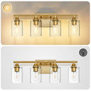 4-Light Brushed Bathroom Vanity Wall Light