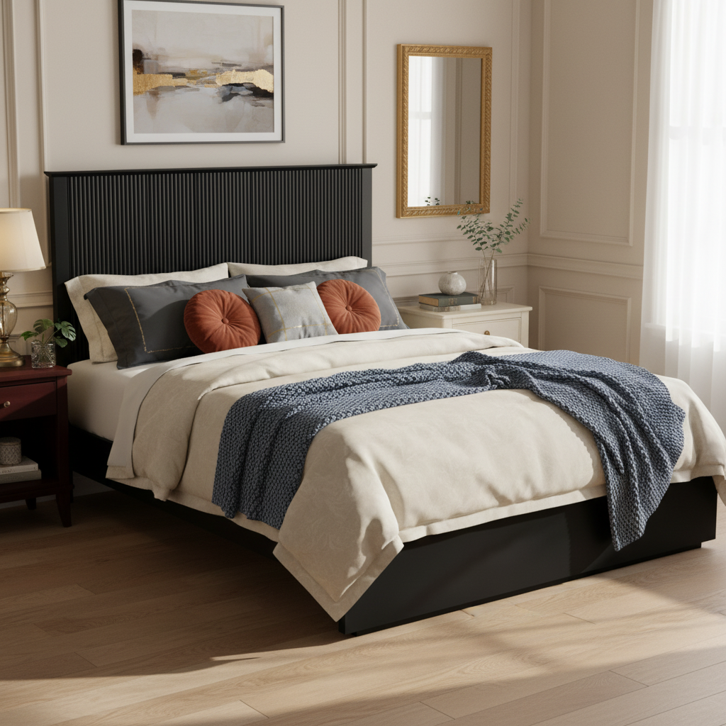 Stylish King Size Bed Frame, photo 3 of 10