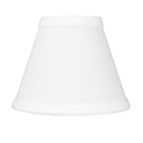 6"W x 5"H Set of 6 Chandelier White Linen Clip-On Lampshade