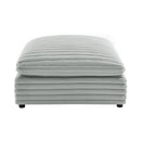 Jenny - Square Ottoman - Gray by HouseOfZazla