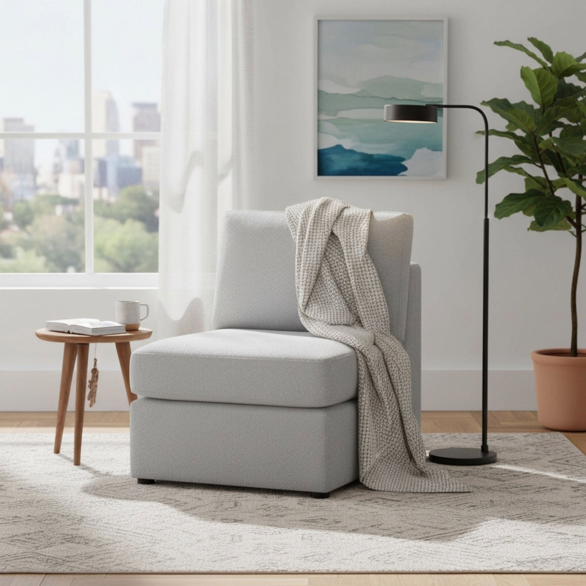 Chauncy - Armless Slipper Chair, photo 14 of 17