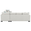 Radison - Upholstered Sectional Sofa With Hidden Sleeper - Greige by HouseOfZazla