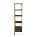 Yumia - Bookshelf - Gold & Walnut