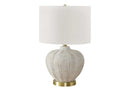Transitional Lighting Table Lamp in Cream Resin by HouseOfZazla