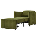 Upholstered Convertible Sleeper Sofa With 5 Position Backrest, Side Pockets, Storage by HouseOfZazla