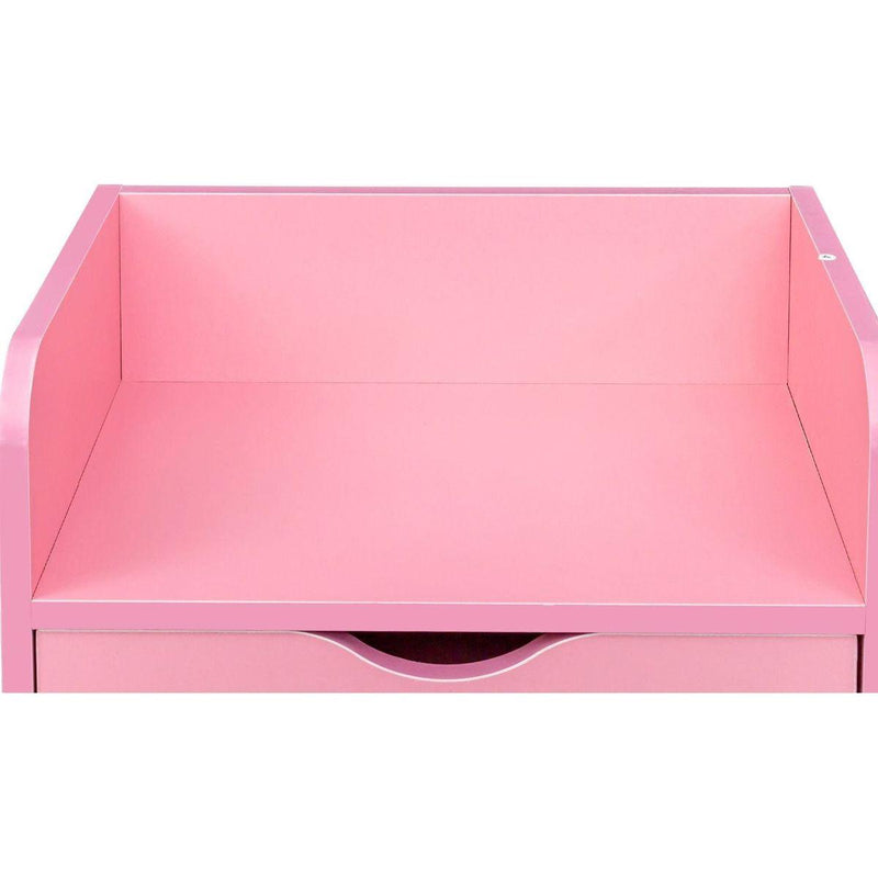 4 -Layer Salon Storage Cabinet,Beauty Barber Salon Styling Station Organizer Equipment,Hair Stylist Station Set with 2 Hair Dryer Holders,4 Drawers and Raised Table Legs