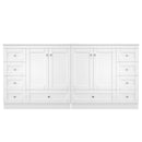 Shaker Free Standing Bathroom Vanity Cabinet & Sink, Soft Close Drawers, Soft Close Doors