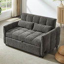 Loveseat Sofa Pull-Out Bed With Adjustable Backrest, 3 USB Ports And 2 Lumbar Pillows For Living Room by HouseOfZazla