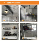 12x10 Ft Metal Garden Shed for Outdoor Storage by HouseOfZazla