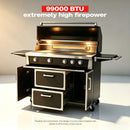49'' Stainless Steel Standard Grill Featuring Infrared Back Burner