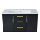 Wall Mounted Bathroom Vanity With Sink and Floating Storage Cabinet by HouseOfZazla