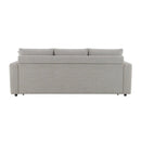 Connie - Boucle Sleeper Sectional Sofa With 2 Toss Pillows - Beige by Unique Piece Furniture