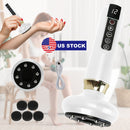Anti Cellulite Massager Handheld Vacuum SuctionÊCupping Kit Beauty Tool with 12 Suction Mode 12 Heating 20Mins Auto-Off One-Key Pressure Release for A