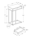 Accent Table, C - Shaped Contemporary & Modern Versatile Design