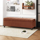 Wendover Elegant Tufted Storage Bench With Lift-Up Top And Birch Wood Legs by HouseOfZazla