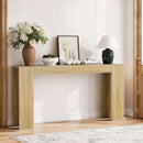 Farmhouse Style Extra Long Walnut Console Table by Unique Piece Furniture