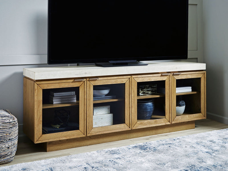 Adanworth - Accent Cabinet - Light Brown / Gray, photo 4 of 7
